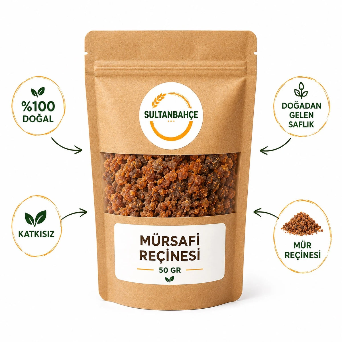 Saf Mürsafi Sakızı | Geleneksel Doğal Reçine – 50 g