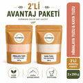 Doğal Tuz İkilisi | Himalaya Tuzu & Kaya Tuzu 2*250 Gr - Öğütülülmüş - Sofralık