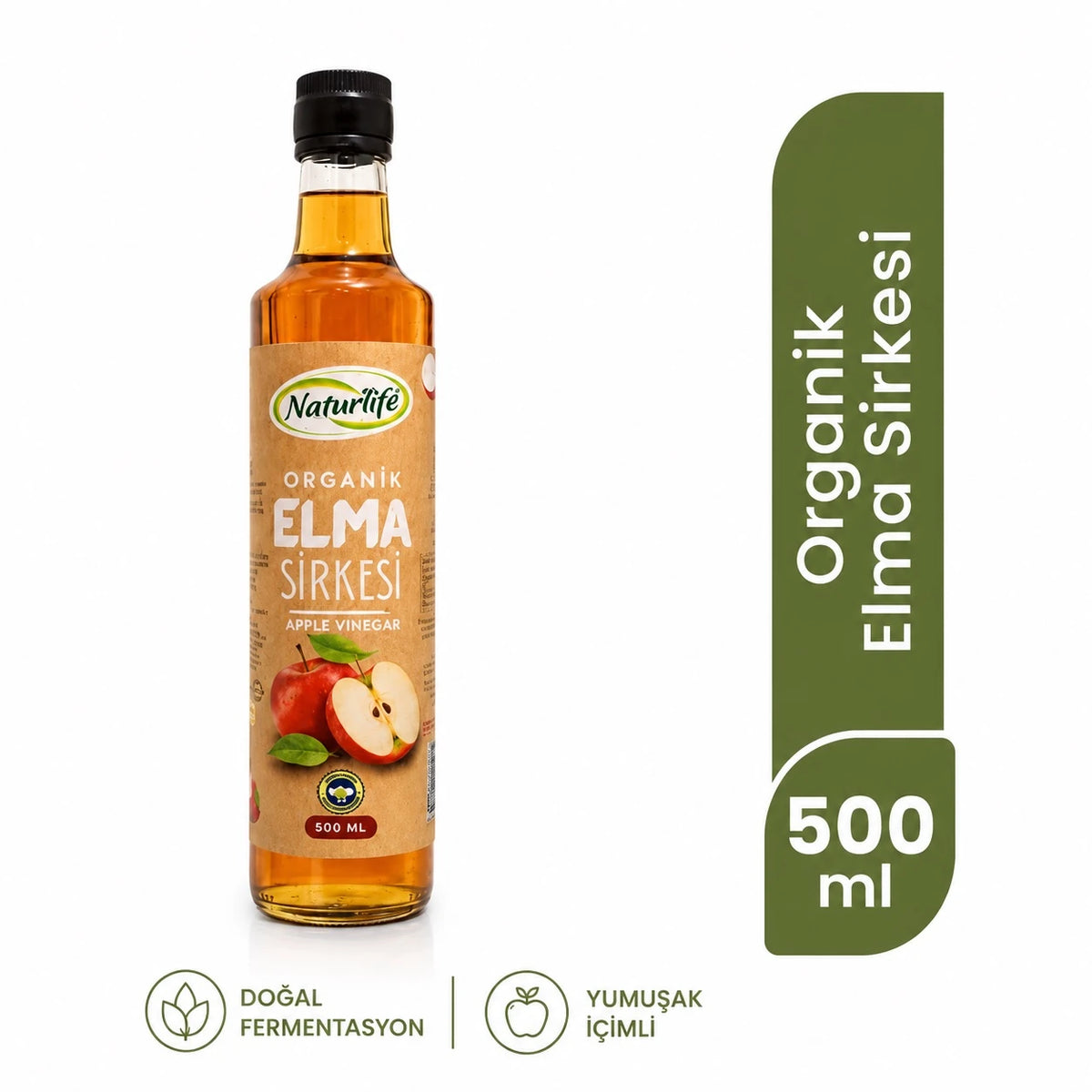 Organik Elma Sirkesi 500 ml