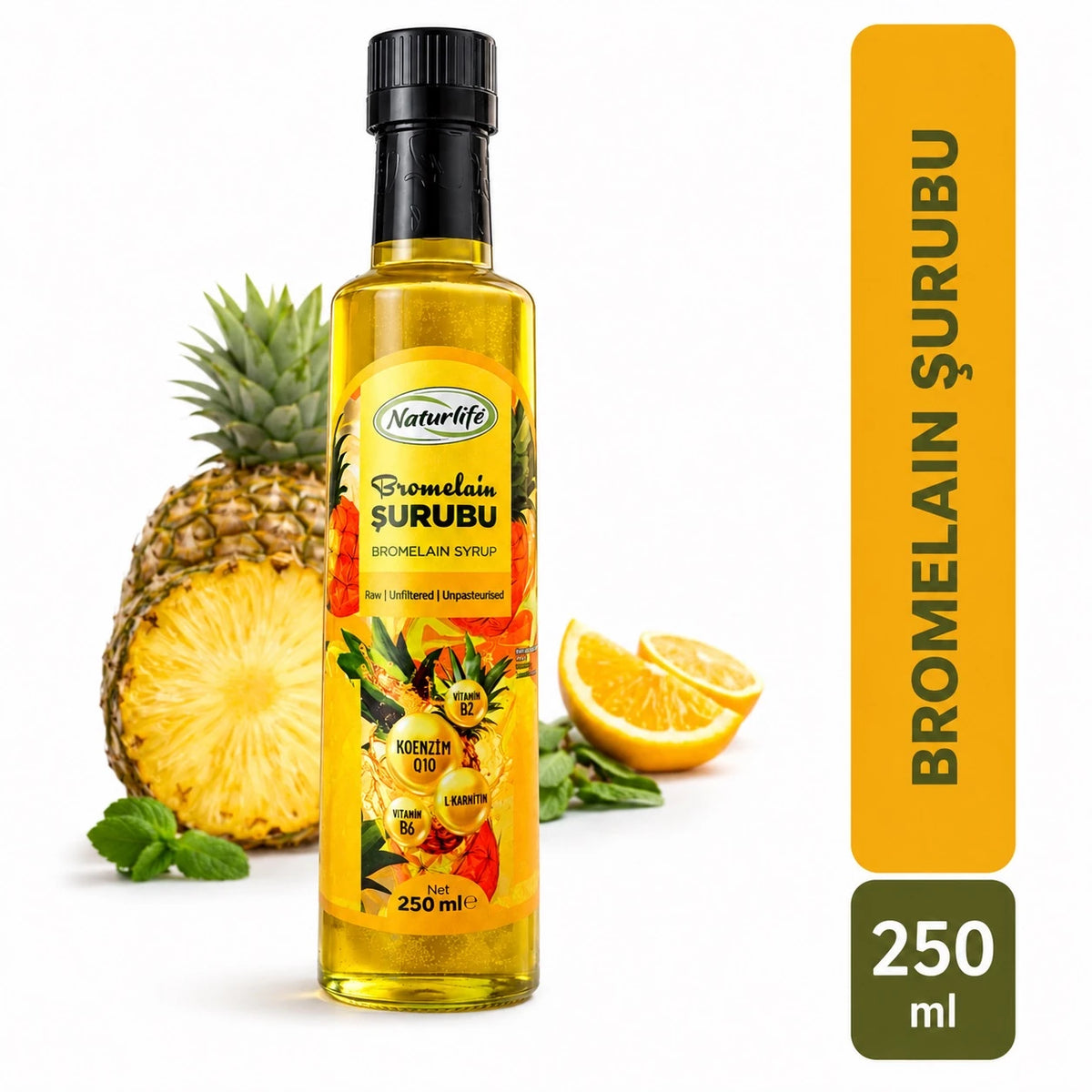 Bromelain Ananas İçeren Detox Şurubu