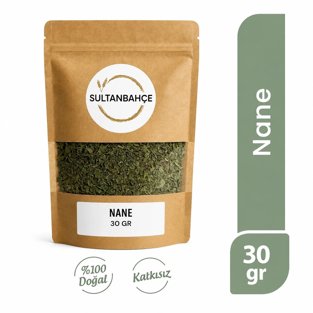 Doğal Kurutulmuş Nane 30 gr. - Katkısız ve Aromatik Baharat - %100 Doğal ve Taze