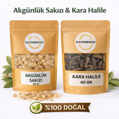 Ak Günlük & Kara Halile Seti – Doğal Bitkisel İkili