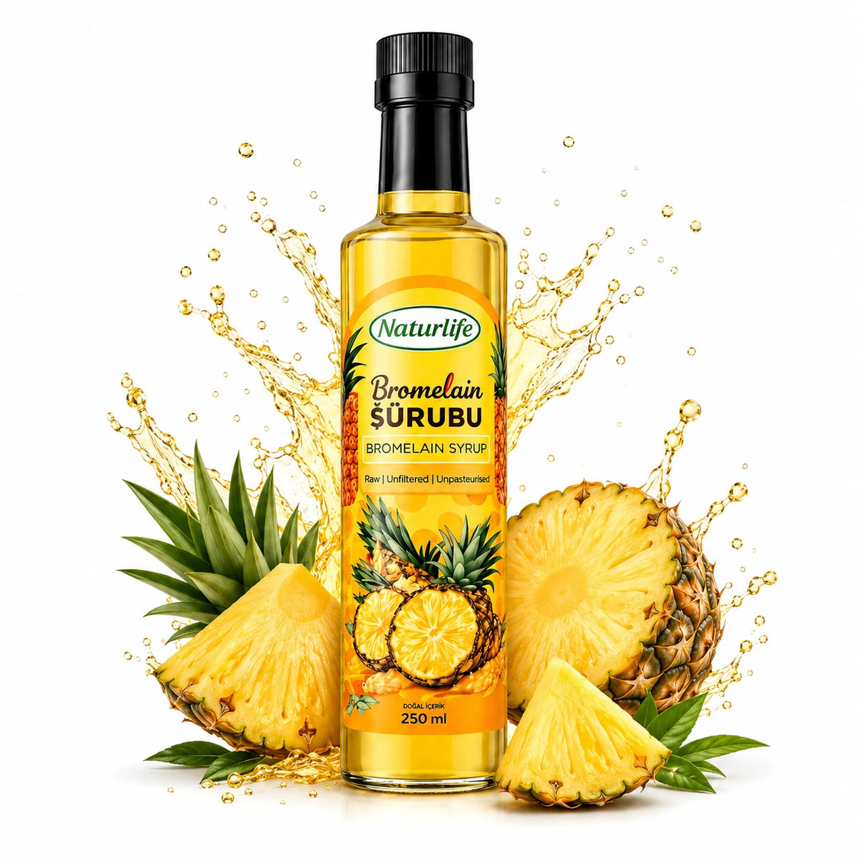 Bromelain Ananas İçeren Detox Şurubu