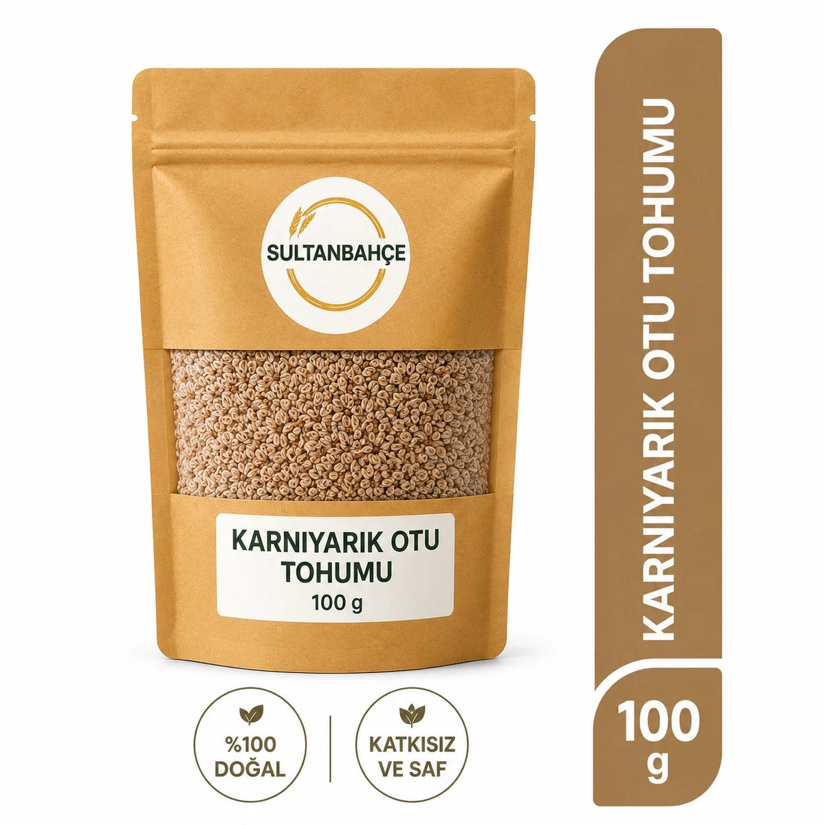 Karnıyarık Otu Tohumu (Psyllium Seed) 100 g | Yüksek Lifli, Katkısız & Glutensiz