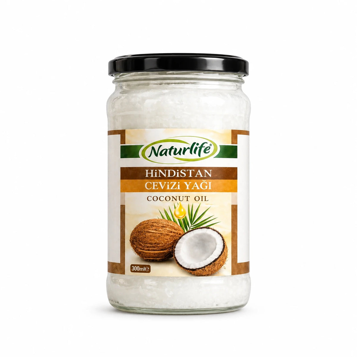 Hindistan Cevizi Yağı 300 ml - Soğuk Sıkım %100 Doğal
