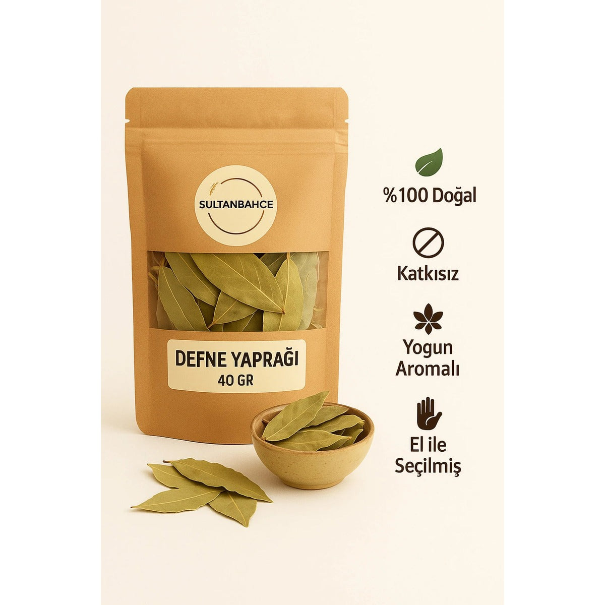 Defne Yaprağı | 40 g – Doğal, Katkısız, Yoğun Kokulu Baharat