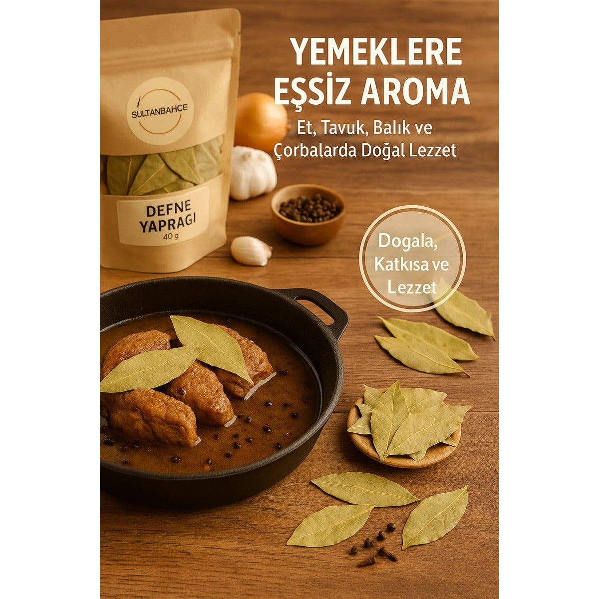 Defne Yaprağı | 40 g – Doğal, Katkısız, Yoğun Kokulu Baharat