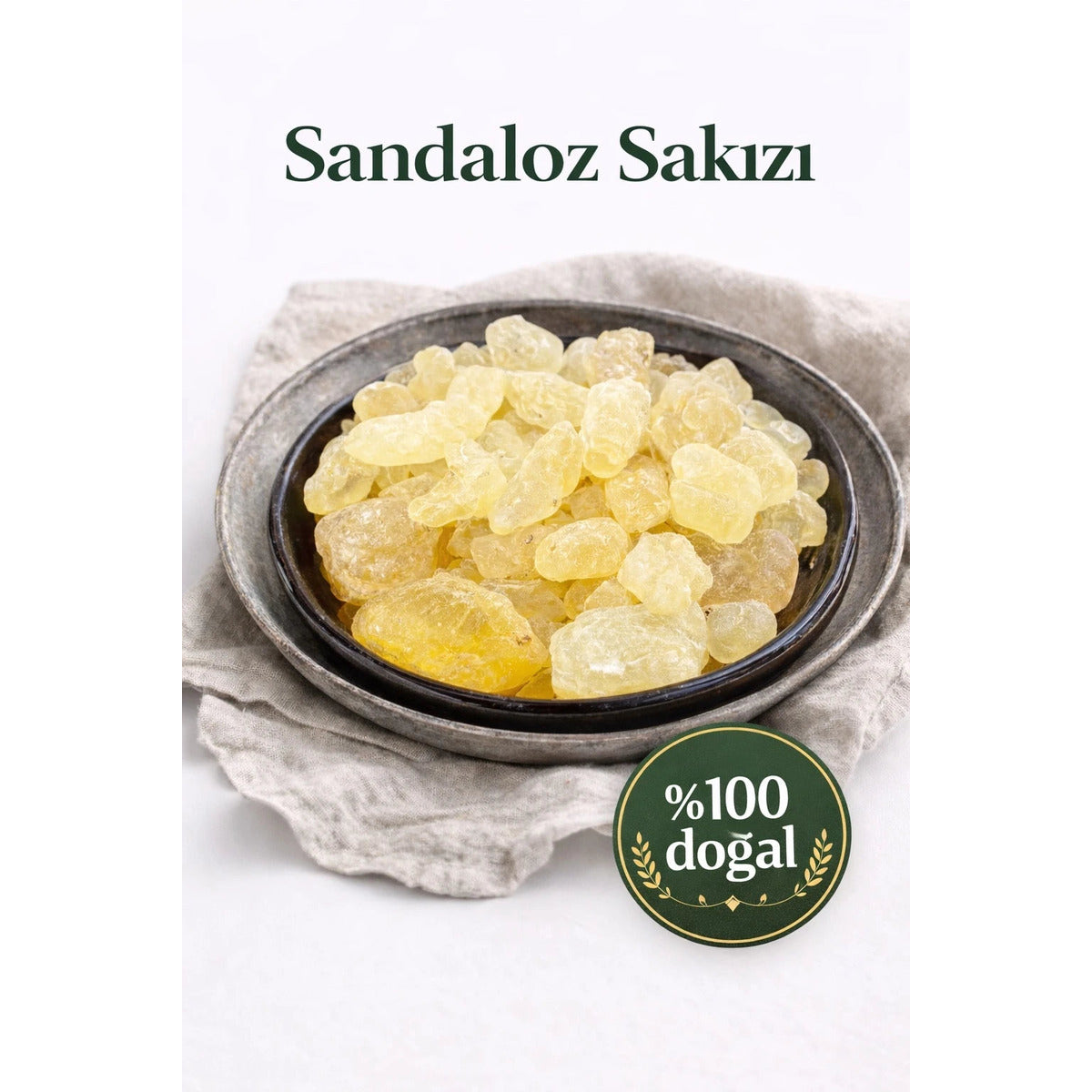 Sandaloz Sakızı - Doğal Kristal Reçine (Sandalos / Gum Sandarac)