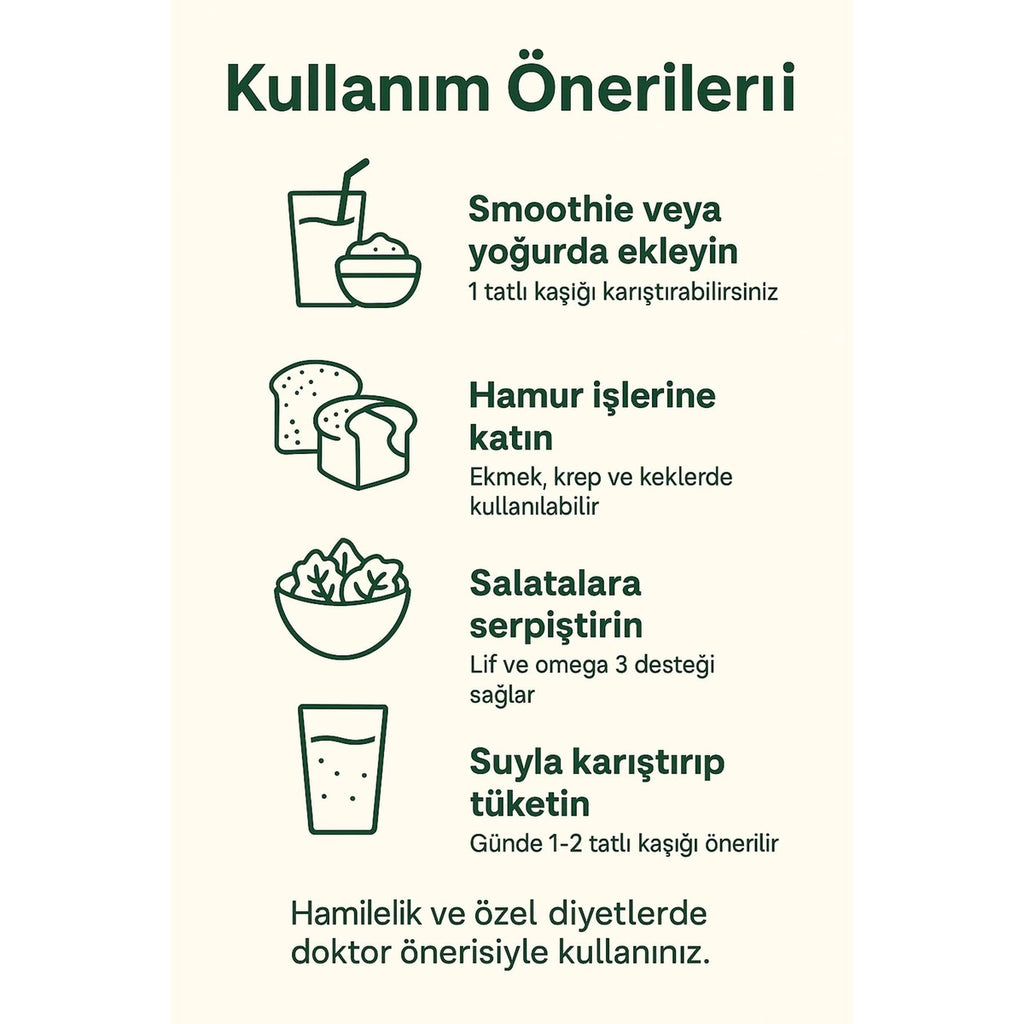 Keten Tohumu Tozu 100 g | Öğütülmüş – Lif ve Omega 3 Kaynağı – Vegan – Diyet Dostu – Doğal Ürün