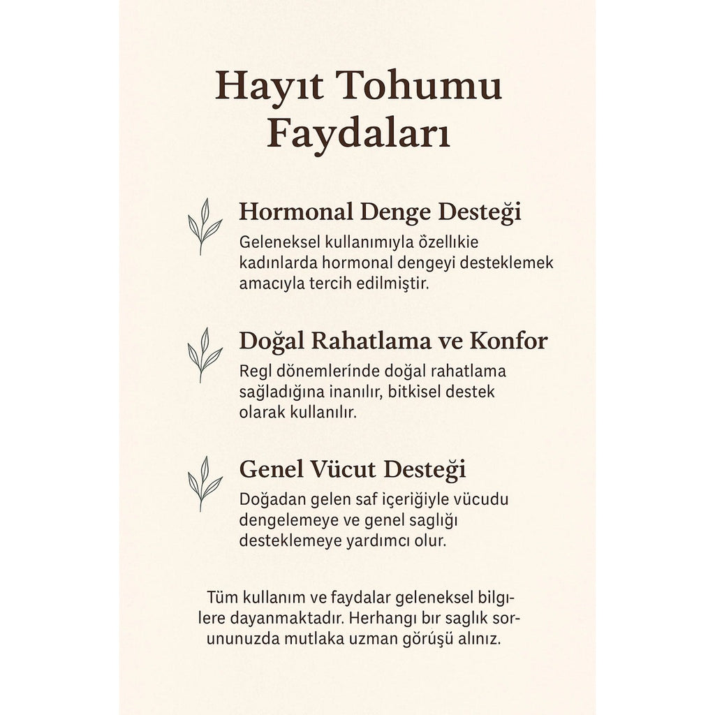 Hayıt Tohumu 100 gr | Bitki Çayı | Regl Çayı | Hormon & Adet Desteği | Vitex Agnus-castus