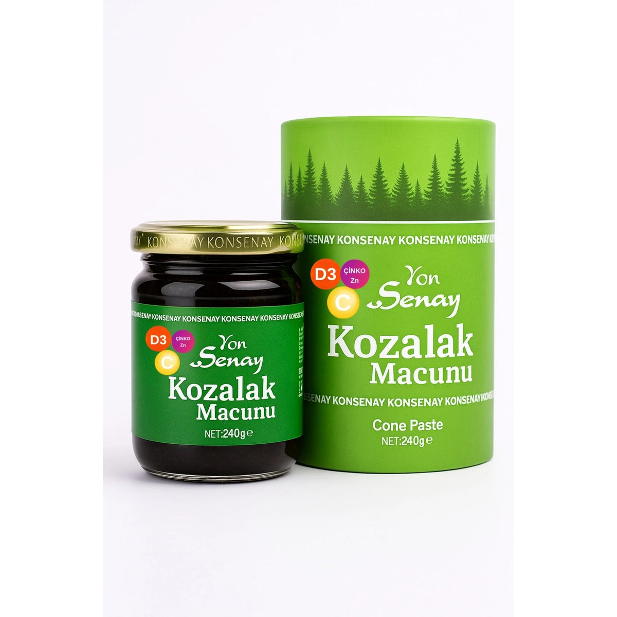 Kozalak Macunu 240 Gr - Servi Kozalağı, Ak Günlük, Zencefil, Zerdeçal, Çamsakızı, Tarçın, Havlıcan