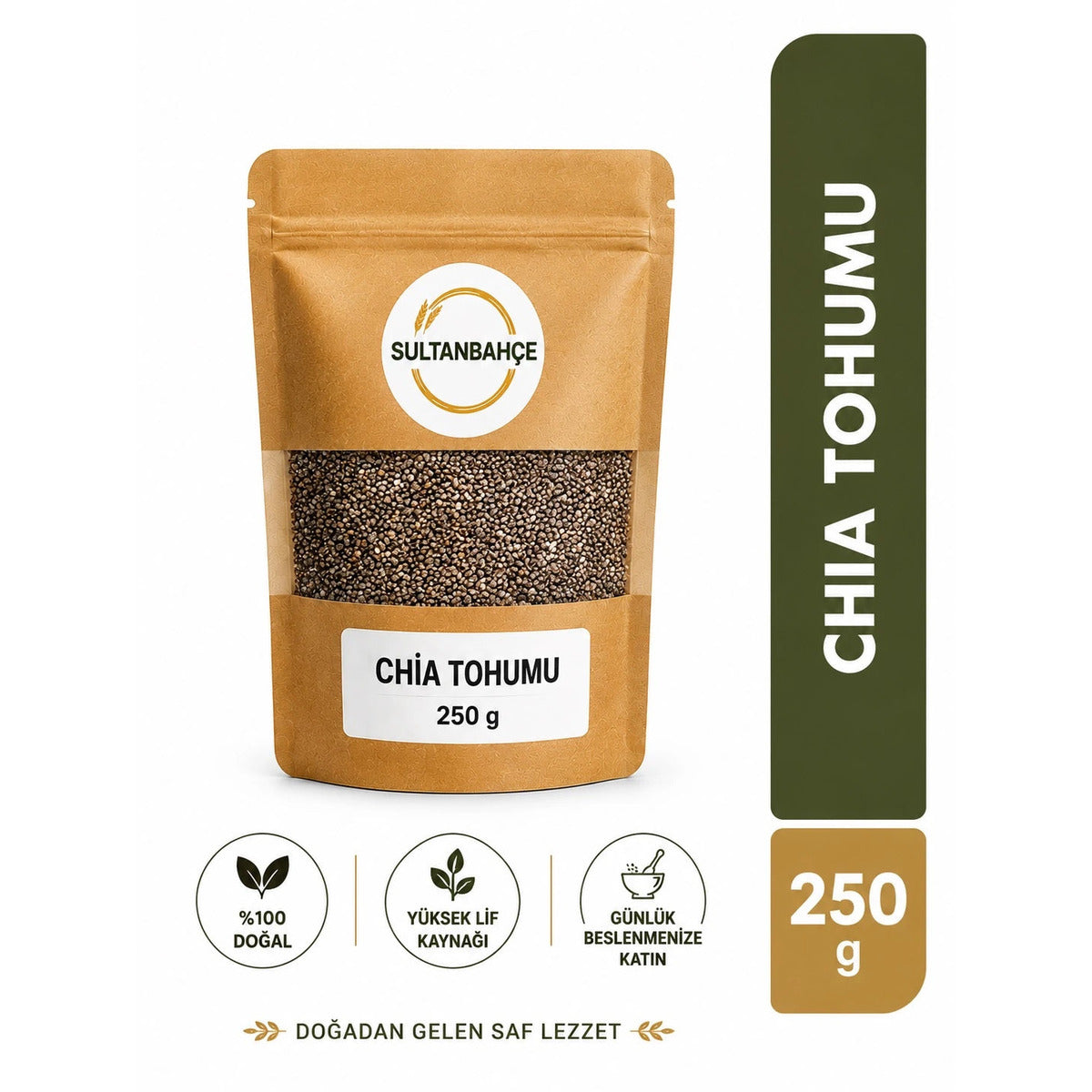 Chia Tohumu - Yüksek Lif ve Omega-3 Kaynağı (Glutensiz)