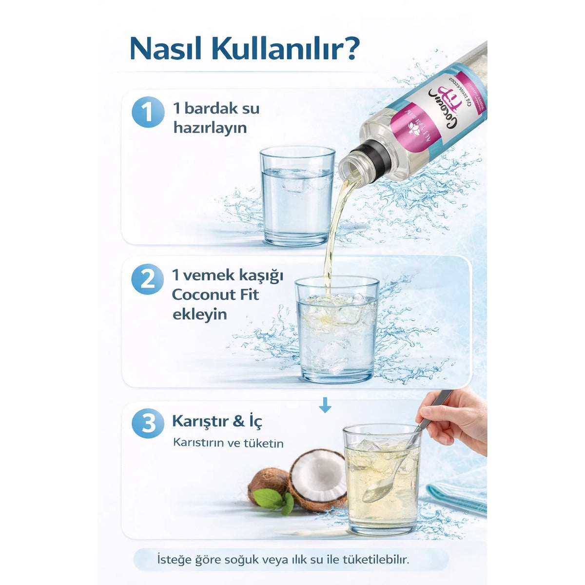 Coconut Fit Hindistan Cevizi Şurubu 250 ml - Detoks Mix